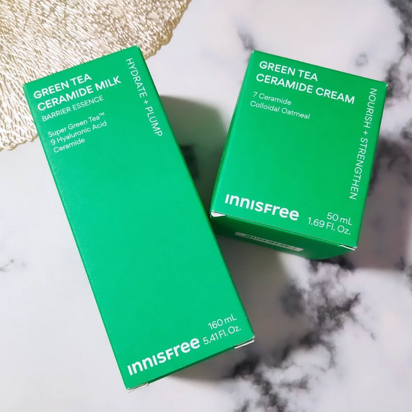 グリーンティー セラミド バリア クリーム/innisfree/フェイスクリームを使ったクチコミ(10枚目)