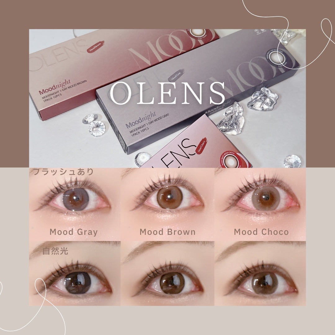 Moodnight 1day/OLENS/カラーコンタクトレンズを使ったクチコミ(2枚目)