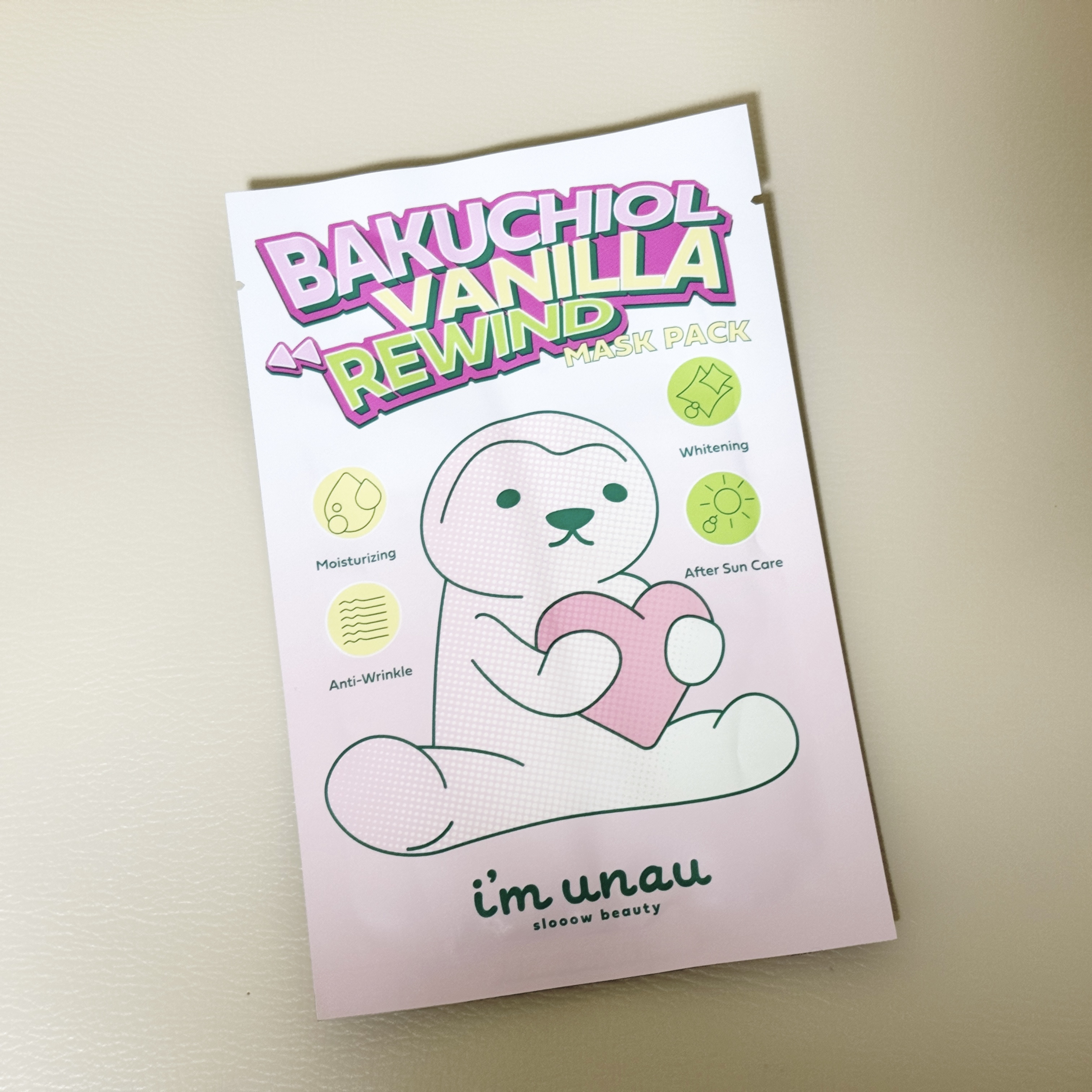 バクチオール バニラ リワインド マスクパック/i’m unau/シートマスク・パックを使ったクチコミ（1枚目）