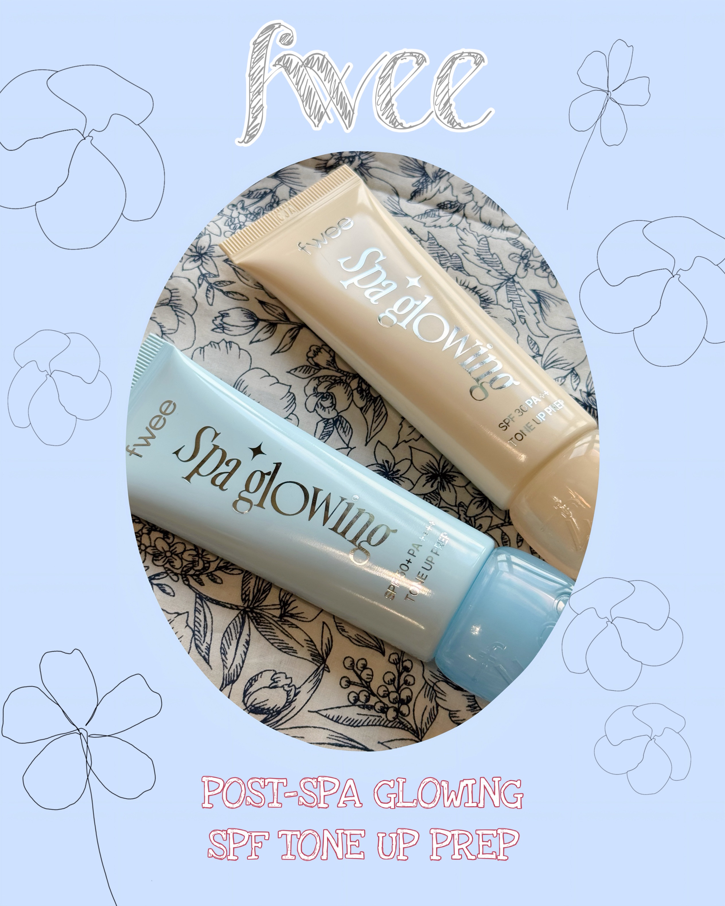 fwee下地アンバサダー💜
スパグロウUVトーンアップベース
下地2種徹底比較🫡🌟〈PR〉


最近発売され、SNSで話題の！⚡️
ベース名家fweeの初下地〜🥺✨✨
私も使ってみたよ🥰

下地なのに肌の内側からうるうる😳💧
