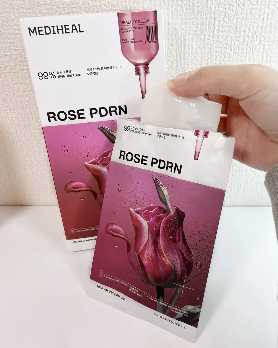 ローゼPDRNエッセンシャルマスクヘルシーグロウ/MEDIHEAL/シートマスク・パックを使ったクチコミ（2枚目）