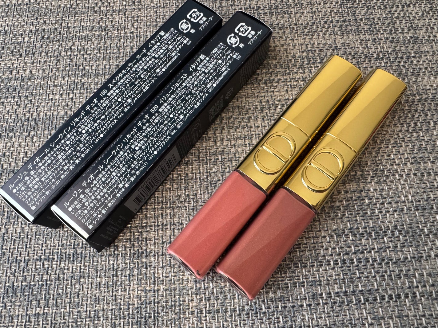 ルージュ ディオール シークイン リキッド デュオ(ホリデーコレクション 2025 限定品)/Dior/口紅・グロス・リップライナー・リップケアを使ったクチコミ(1枚目)