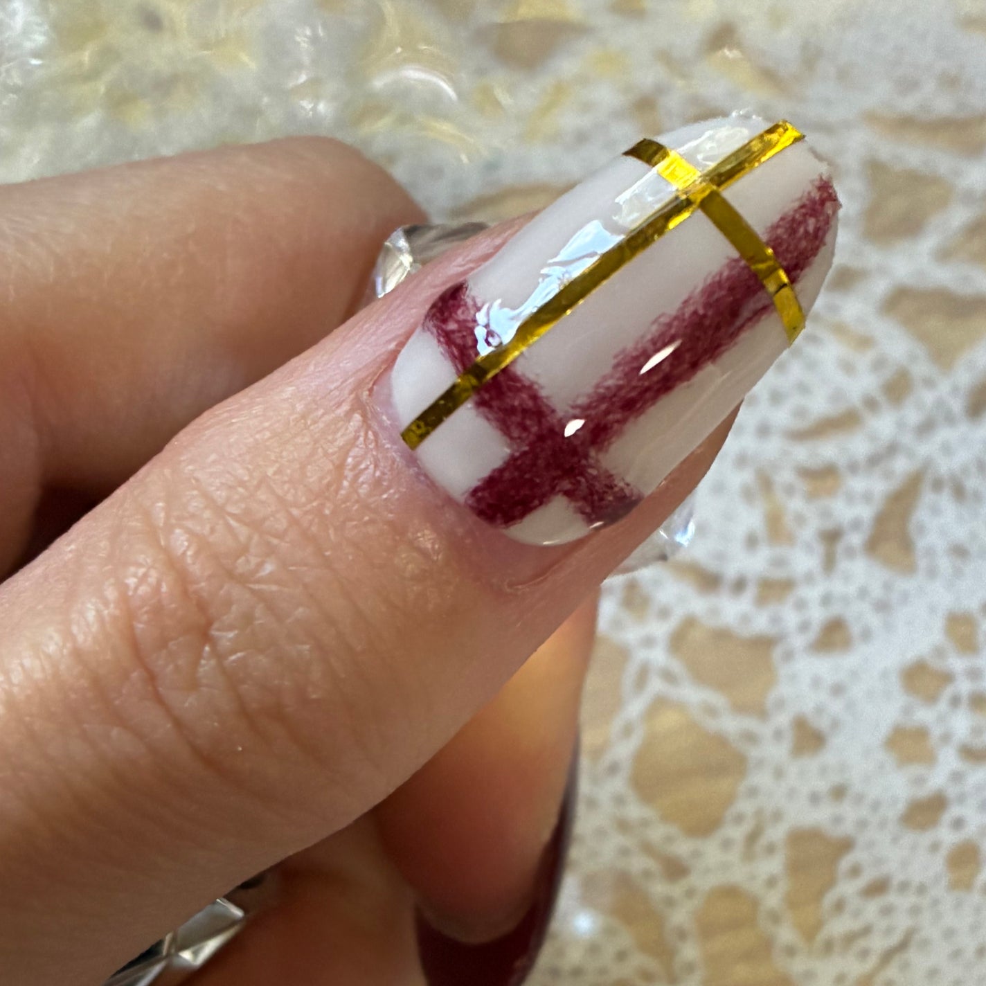 ジェルネイル(ライト対応)/セリア/ジェルネイルを使ったクチコミ(3枚目)