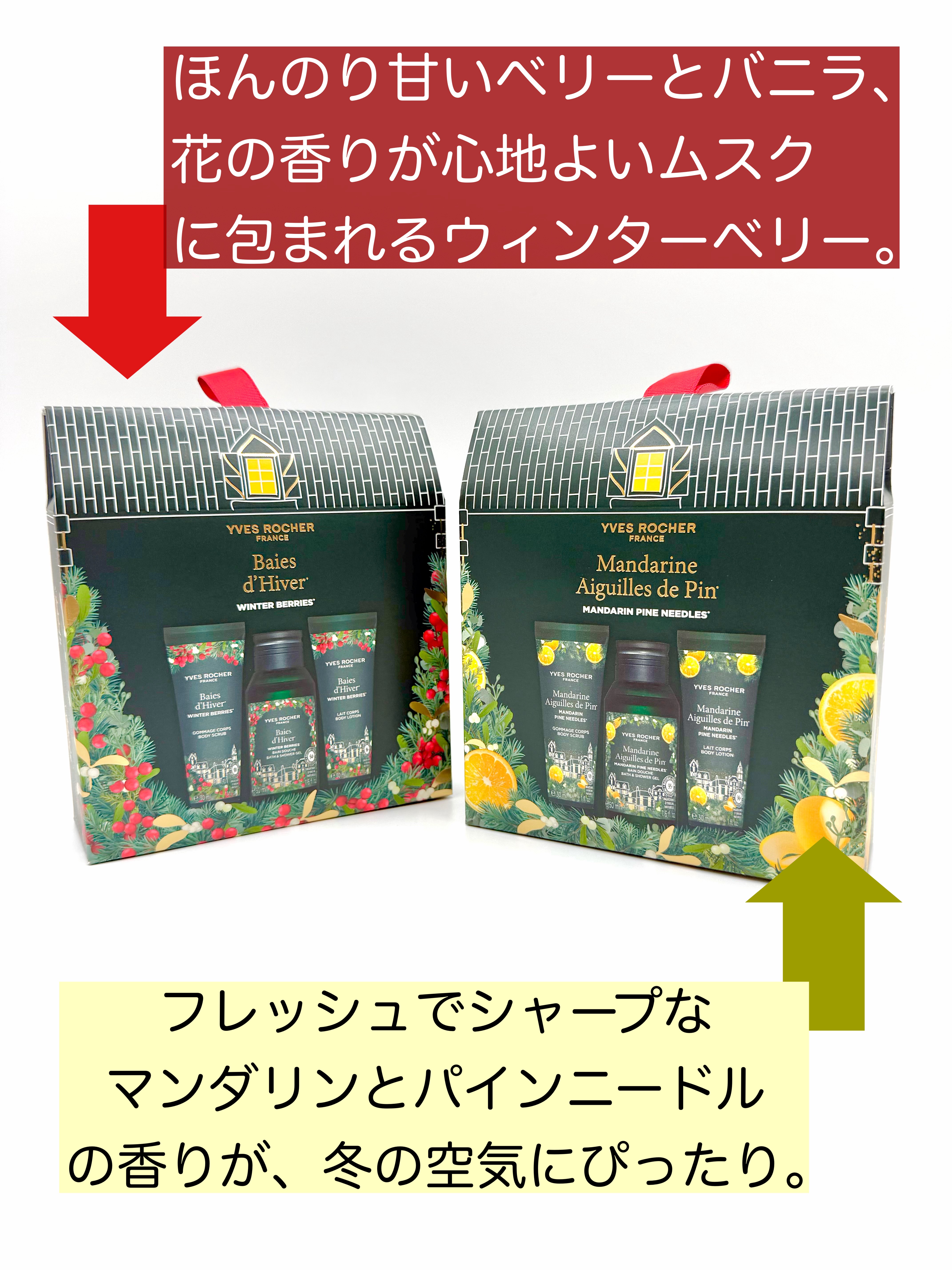 ウィンター・ベリー ボディ3点セレクション/イヴ・ロシェ/その他キットセットを使ったクチコミ（2枚目）