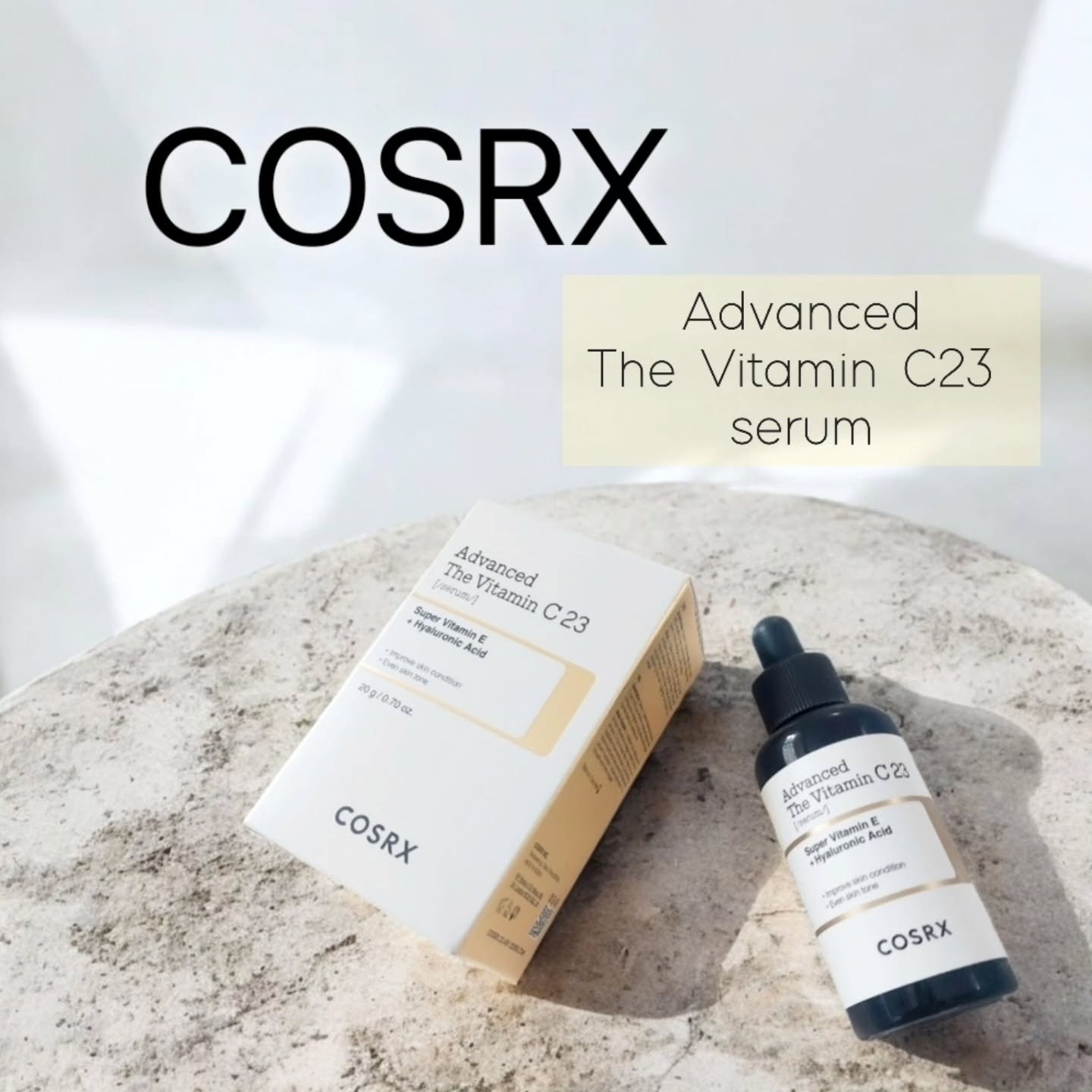 🏷︎⸝‍⋆PR

COSRX
大人気のRXアドバンス ド･ザビタミンC23セラム
がリニューアル🧡

ピュアビタミンC特有の香りがなくなって
使いやすくなったよ👏

高濃度の23%生ビタミンC処方
高濃度ビタミンCは刺激が気になるけど