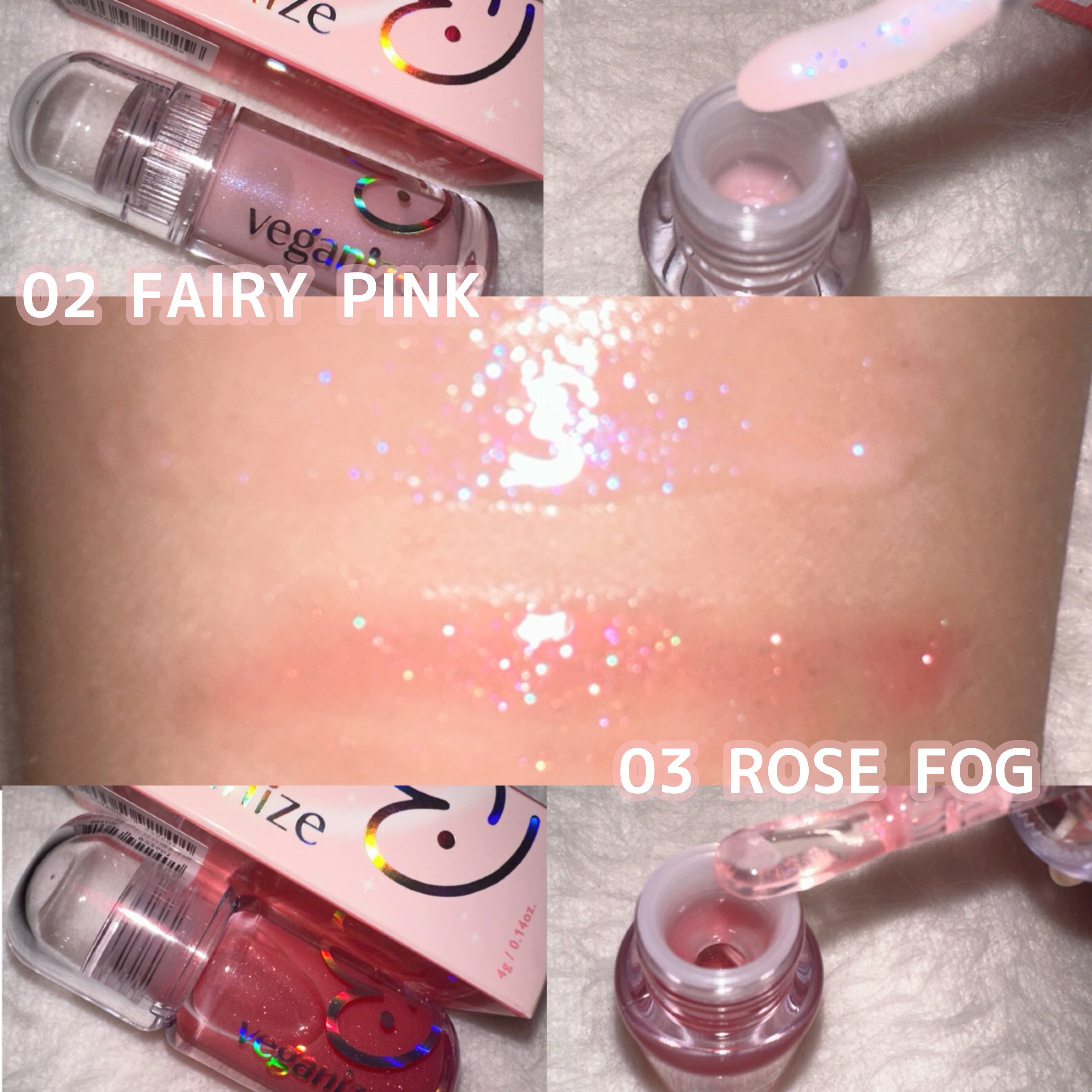 4Dジュエルシャインリップオイルパールグロス/Veganize/リップグロスを使ったクチコミ（2枚目）