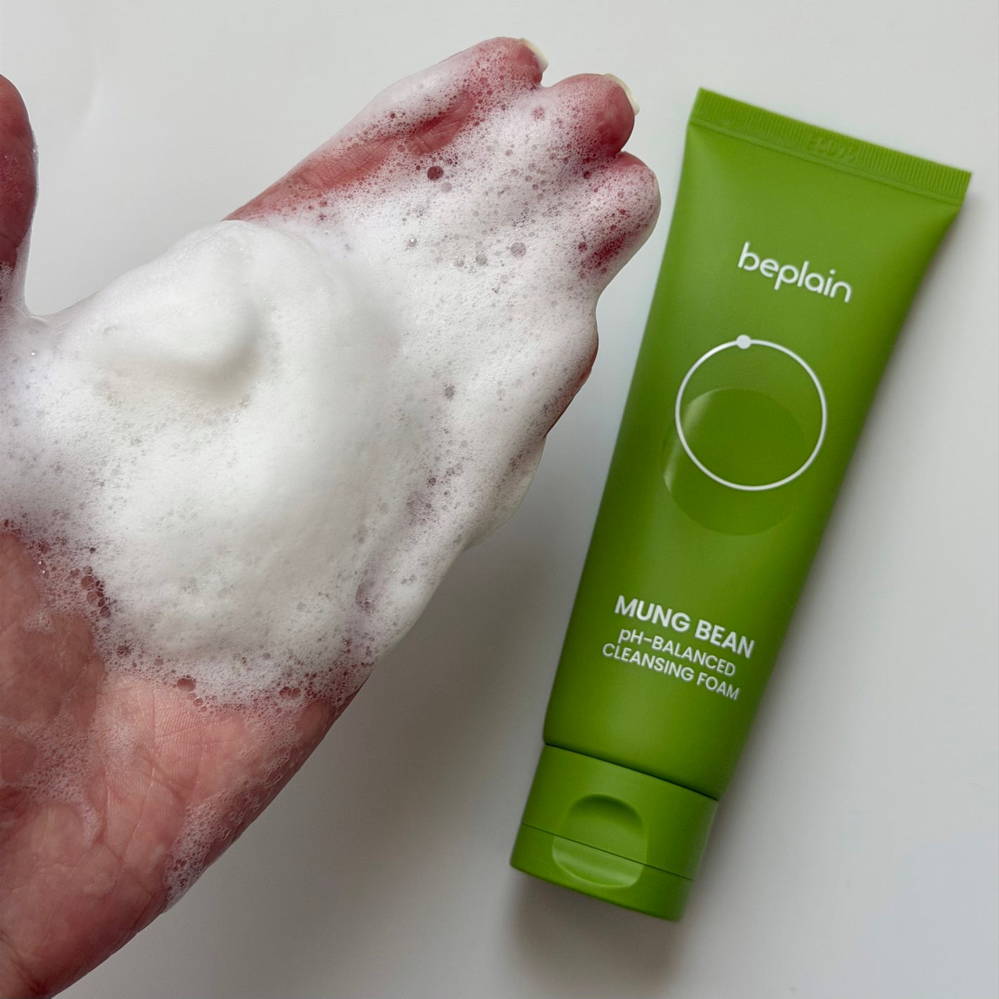 緑豆弱酸性洗顔フォーム/beplain/洗顔フォームを使ったクチコミ(4枚目)