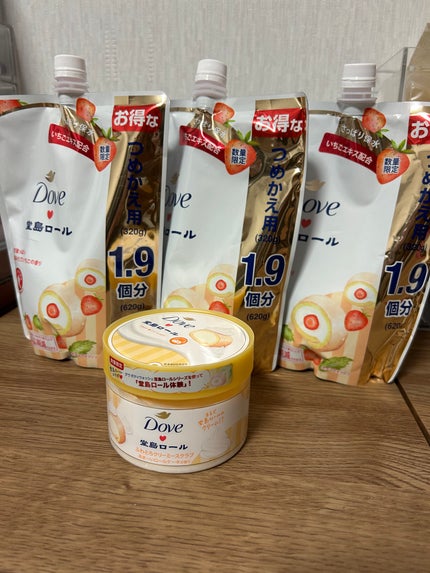 ダヴ ビューティーモイスチャー 泡ボディウォッシュ 季節の堂島ロール あま~い完熟いちご/ダヴ/ボディソープを使ったクチコミ(1枚目)