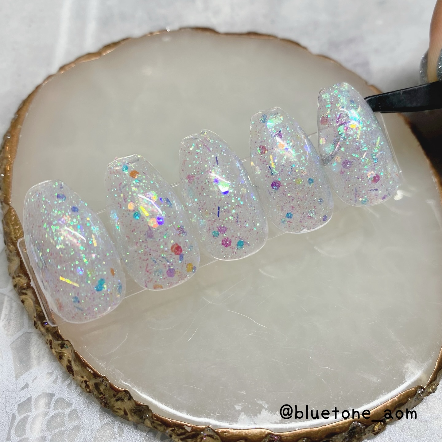 オーロラグリッター/WSPT JAPAN/ネイル用品を使ったクチコミ（2枚目）