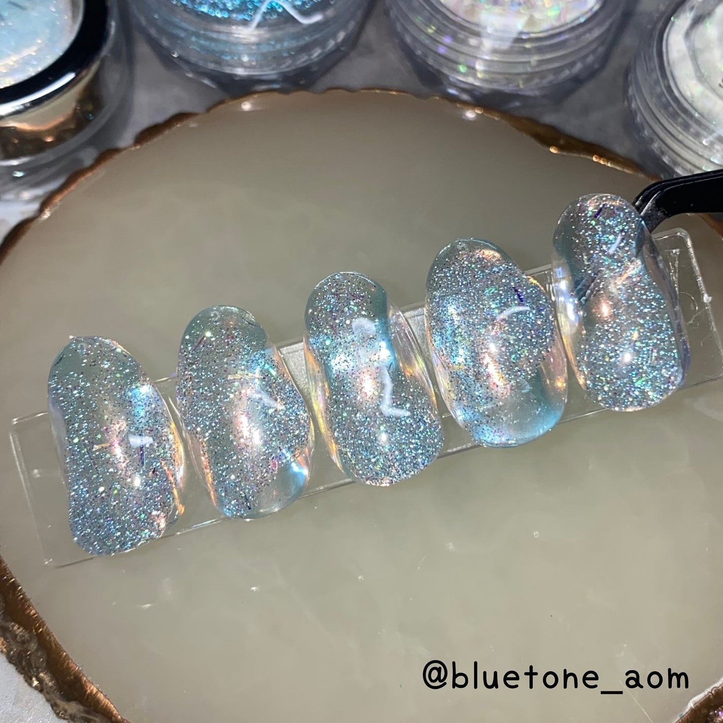 フラッシュパウダー/WSPT JAPAN/ネイル用品を使ったクチコミ(5枚目)