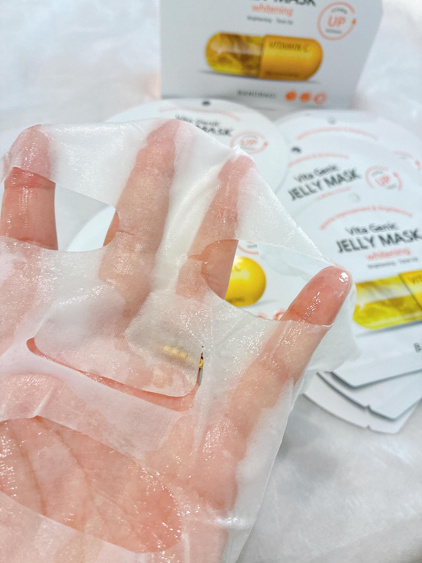 ビタ ジェニックゼリーマスク/BANOBAGI/シートマスク・パックを使ったクチコミ（3枚目）