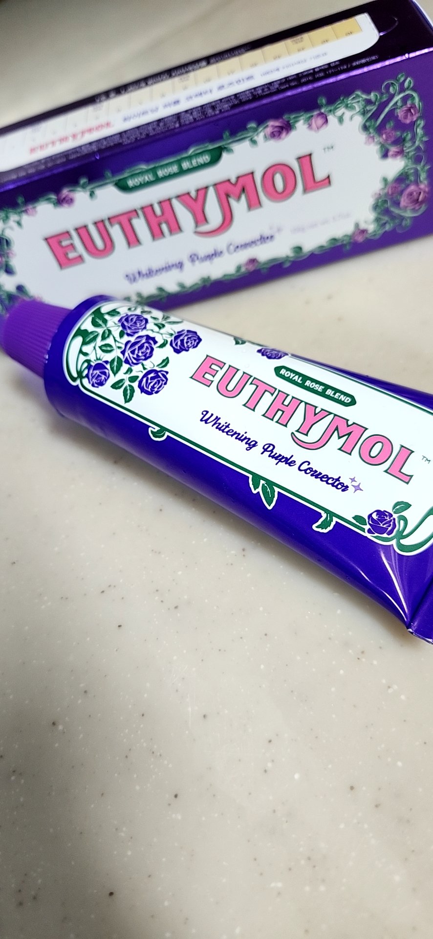 パープルコレクターロイヤルローズブレンド/EUTHYMOL/歯磨き粉を使ったクチコミ（1枚目）