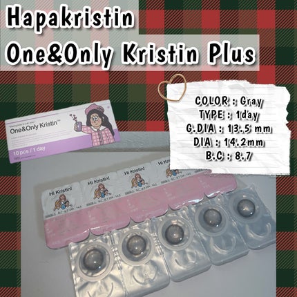 One&Only Kristin Plus/Hapa kristin/カラーコンタクトレンズを使ったクチコミ(2枚目)