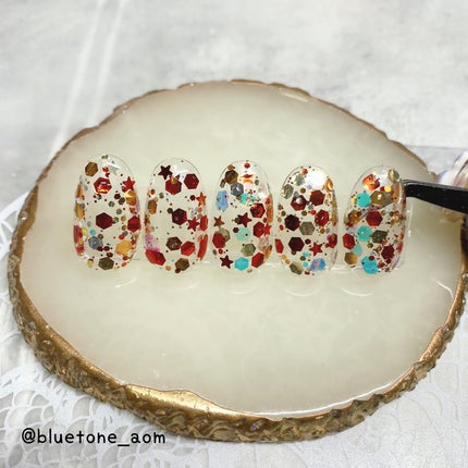 ⋆͛🦖⋆͛aomi on LIPS 「秋っぽいホログラムミックス!SHEINで購入したホログラム☺️..」(8枚目)