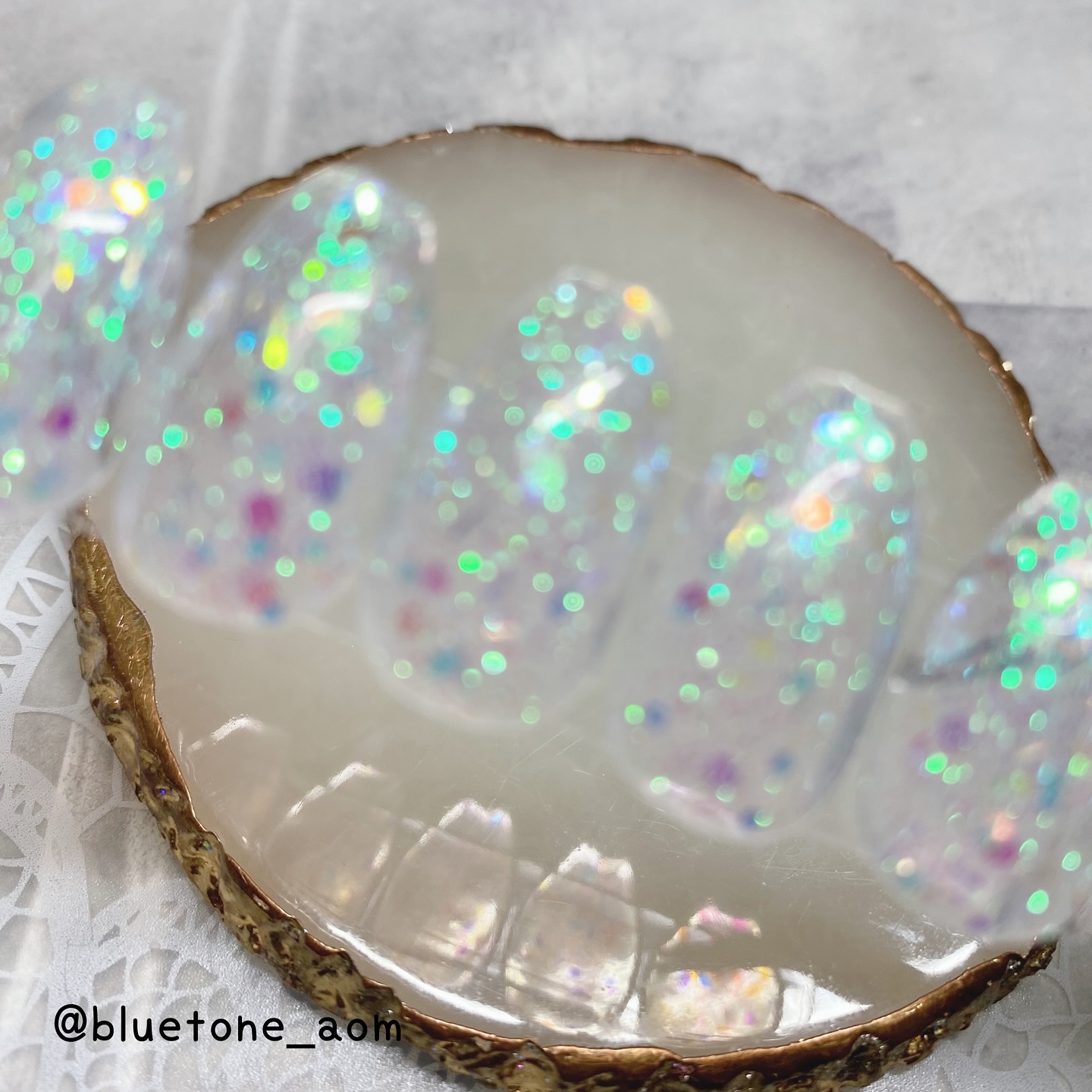 オーロラグリッター/WSPT JAPAN/ネイル用品を使ったクチコミ（3枚目）