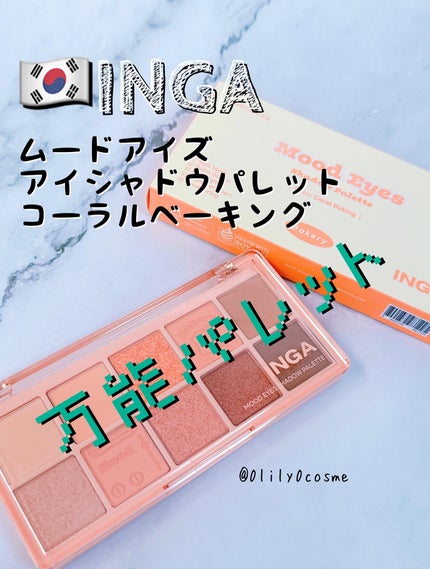 ムードアイズシャドウパレット/INGA/アイシャドウパレットを使ったクチコミ(1枚目)