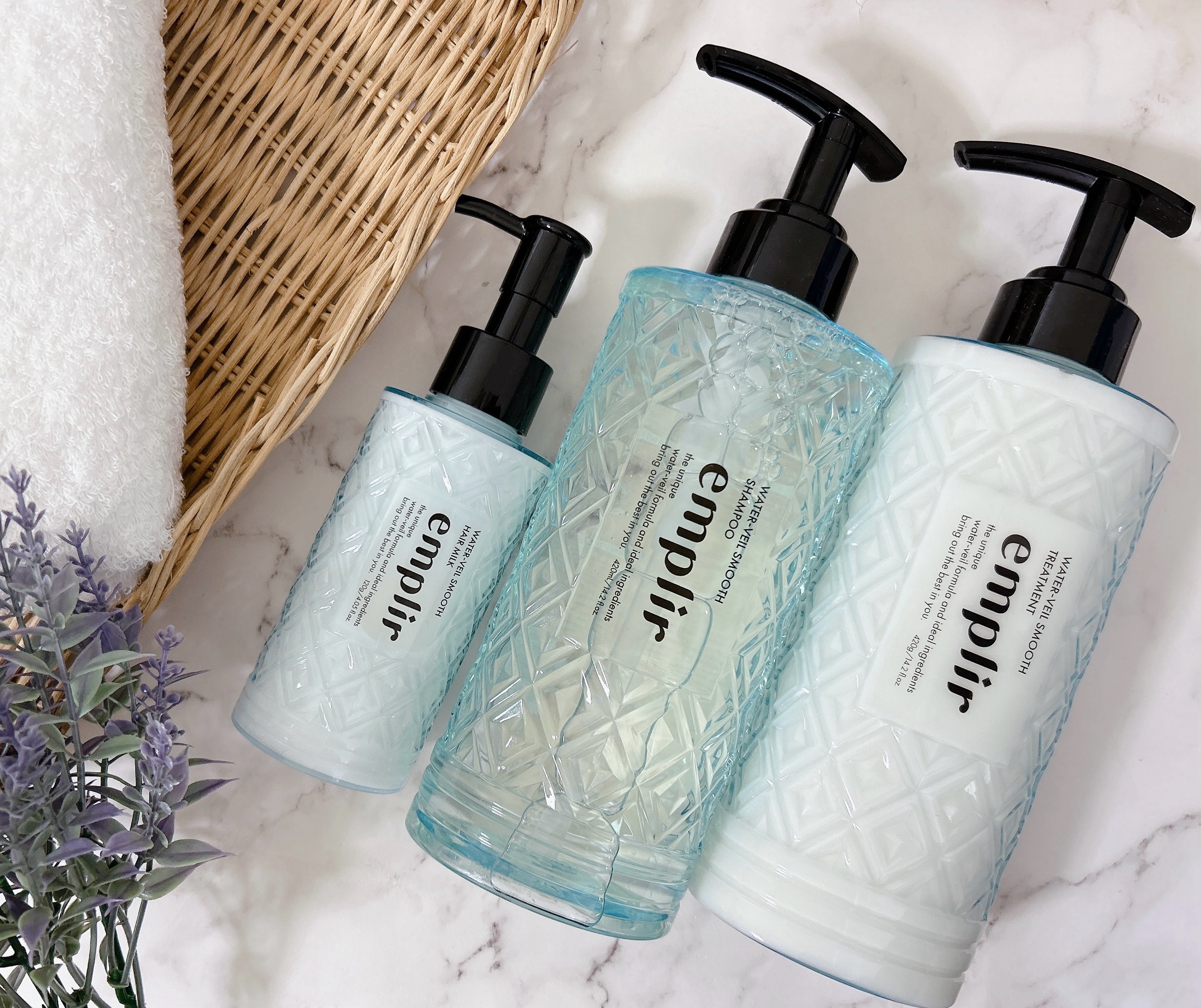 ウォーターベール スムース シャンプー／トリートメント/emplir/市販シャンプーを使ったクチコミ（2枚目）