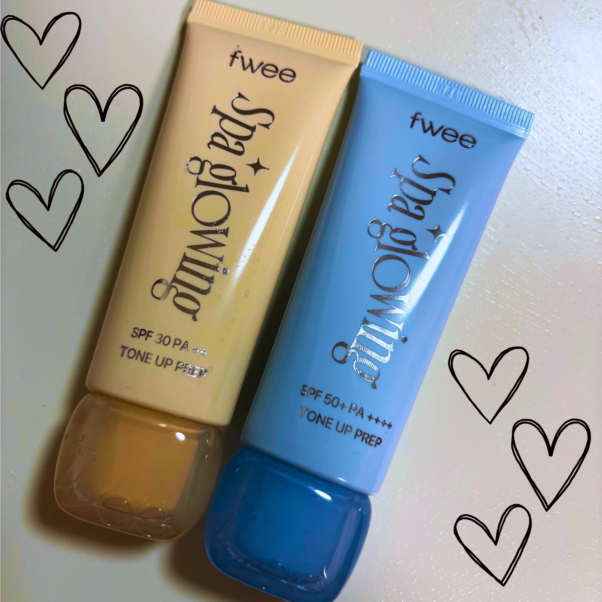 スパグロウUVトーンアップベース/fwee/化粧下地を使ったクチコミ（1枚目）