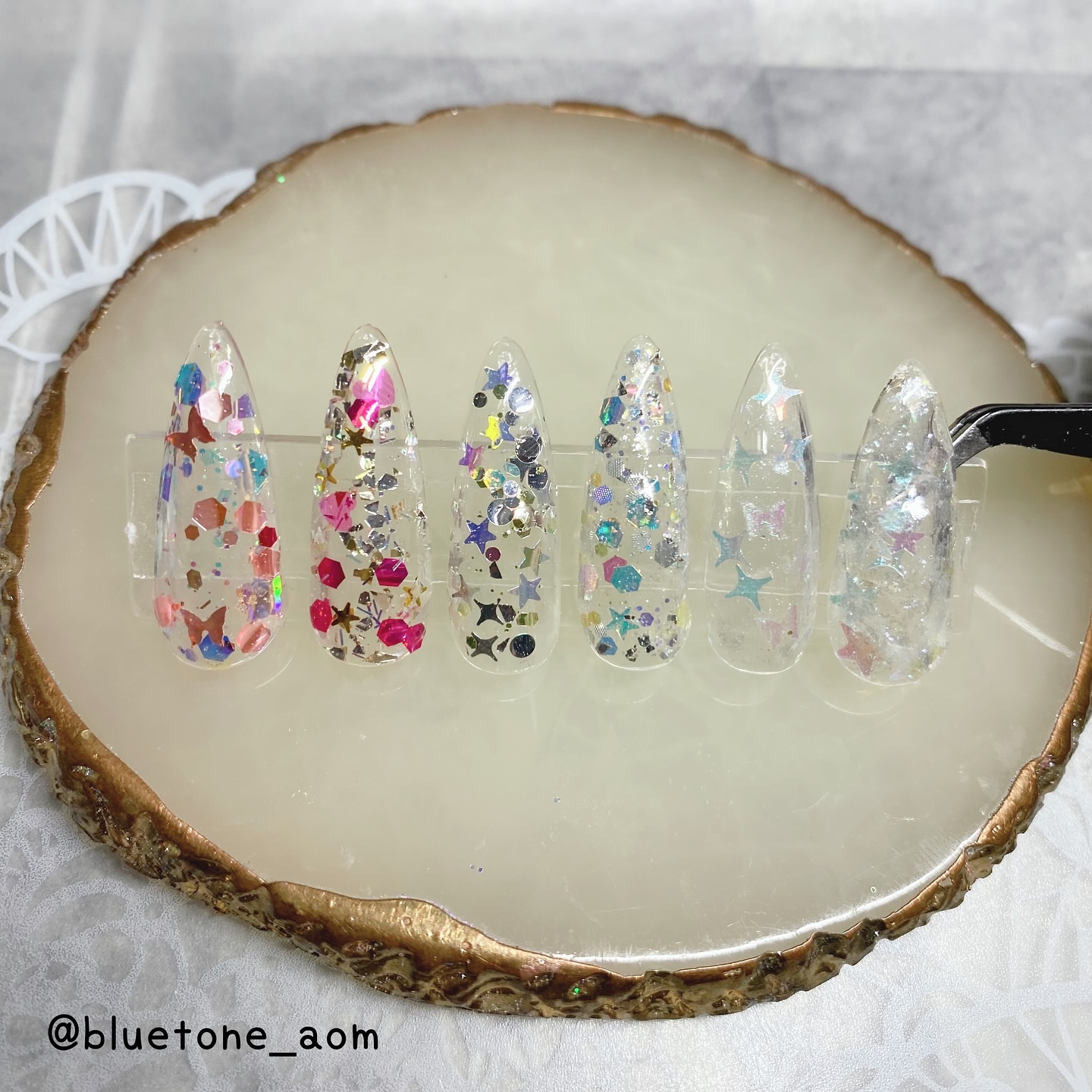 ホリデーグリッター/WSPT JAPAN/ネイル用品を使ったクチコミ（3枚目）