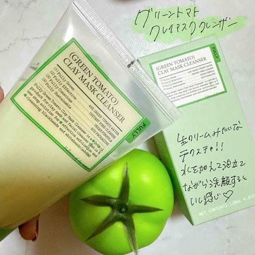 グリーントマトクレイマスククレンザー/FULLY/洗い流すパック・マスクを使ったクチコミ（3枚目）