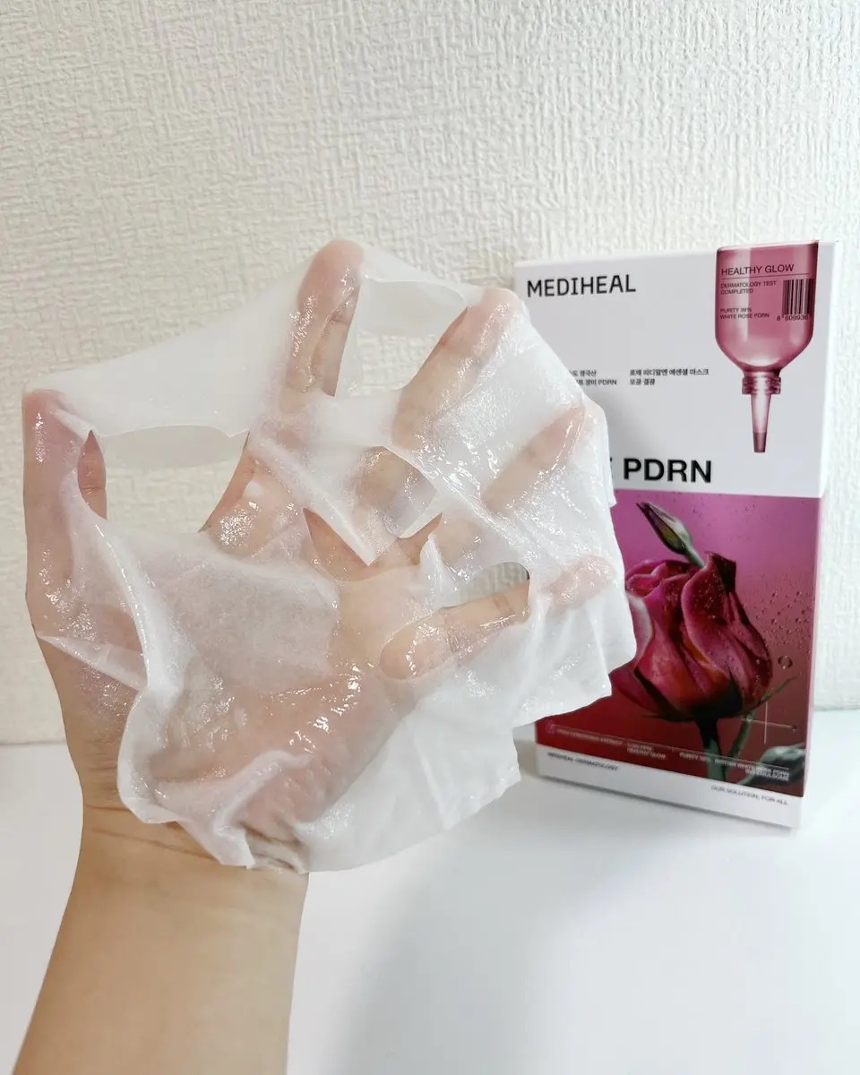 ローゼPDRNエッセンシャルマスクヘルシーグロウ/MEDIHEAL/シートマスク・パックを使ったクチコミ（3枚目）