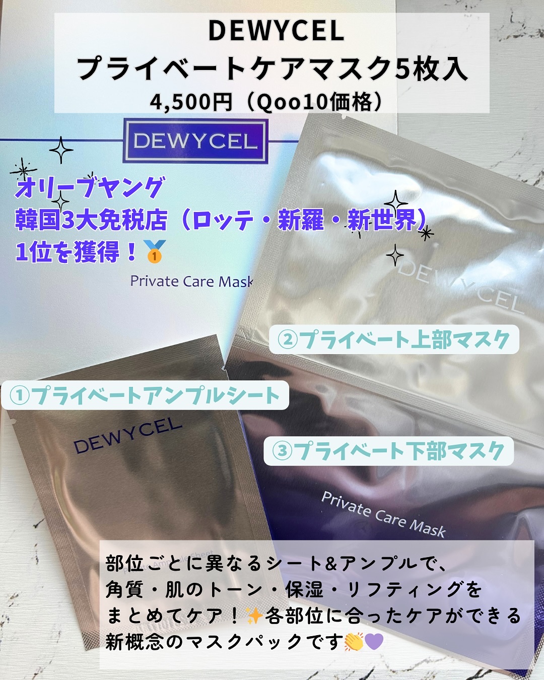 デュイセル プライベートケアマスク/DEWYCEL/シートマスク・パックを使ったクチコミ（2枚目）