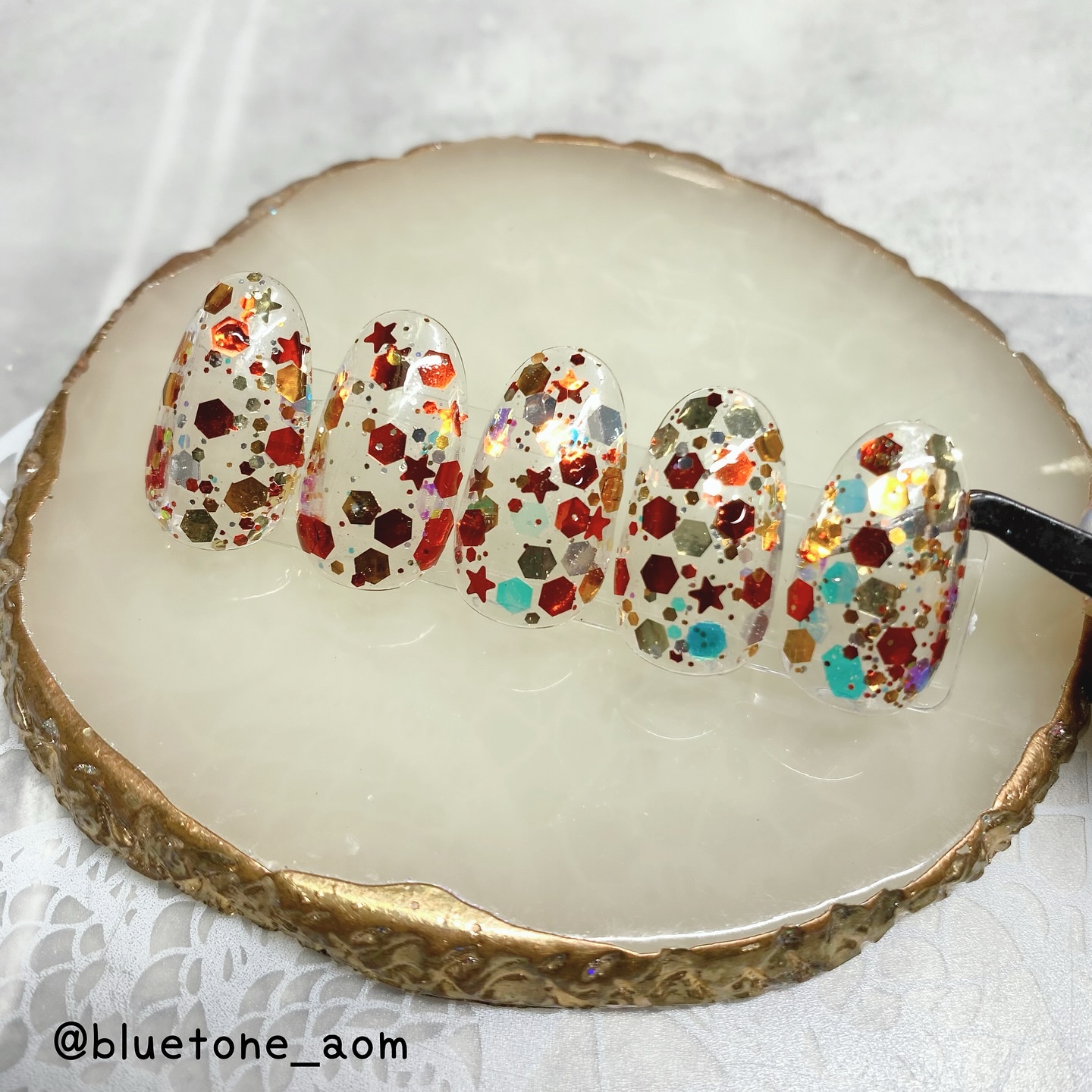 秋っぽいホログラムミックス！

SHEINで購入したホログラム☺️

オーロラのホロとか
星のホロも入ってた！🙆‍♀️

もっとぎっしりさせても
可愛いやろうなぁ🥹

もちろんデザインに
ちょい足しでも