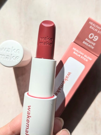 ヘルシーグロウバームスティック/wakemake/口紅を使ったクチコミ(2枚目)