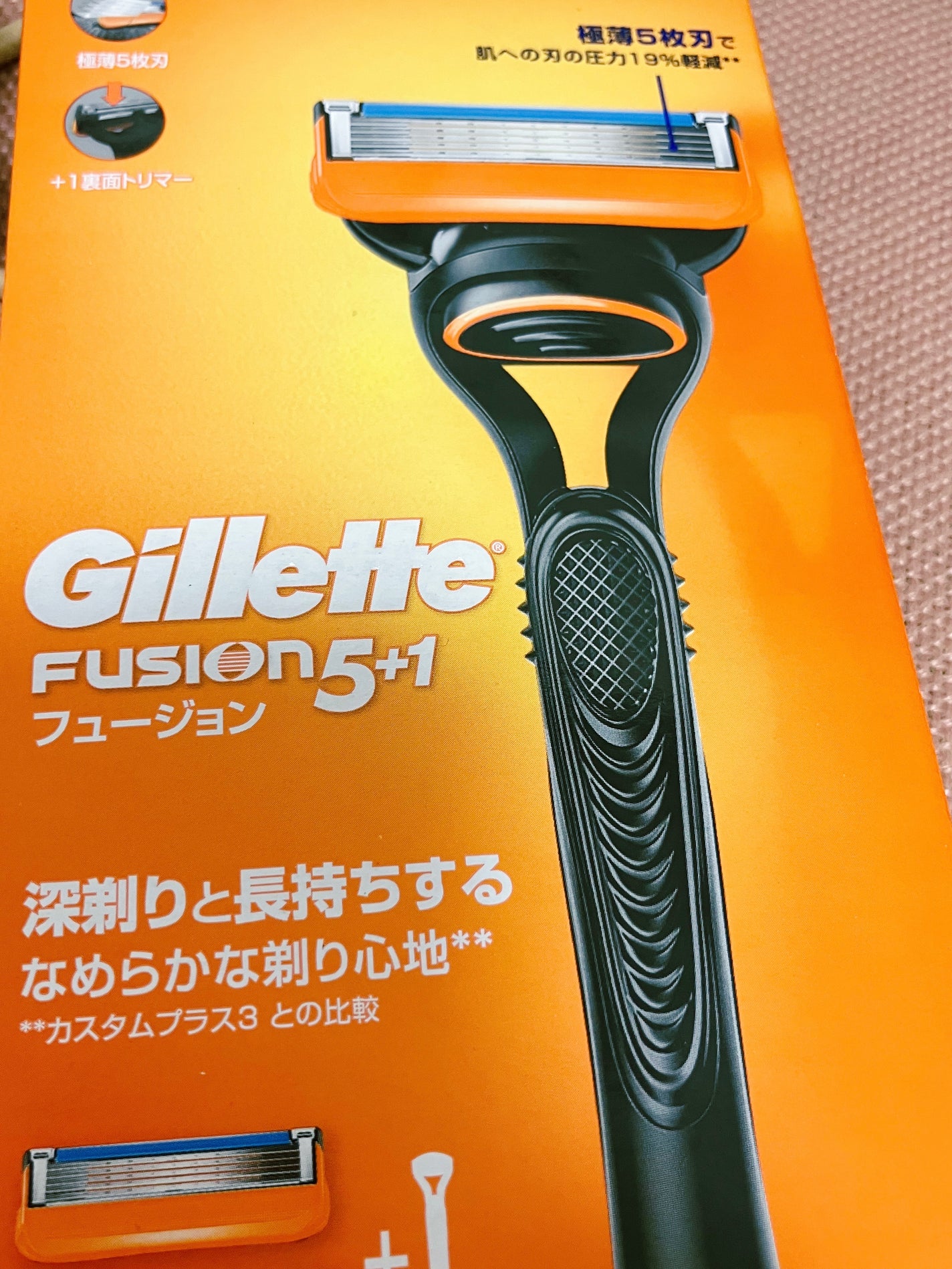 Gillette ジレット フュージョン カミソリ 本体 1コ 替刃 2コ付 /ジレット/シェーバーを使ったクチコミ(1枚目)