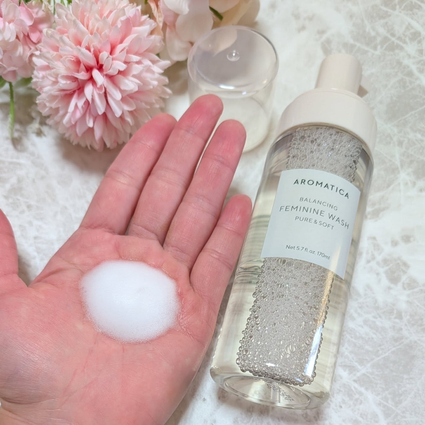 ピュア＆ソフトフェミニンウォッシュ /AROMATICA/デリケートゾーンケアを使ったクチコミ（3枚目）