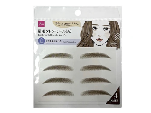 眉毛タトゥーシール / DAISO
