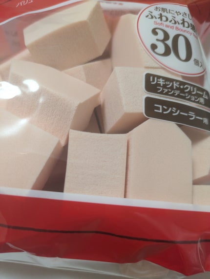 バリュースポンジN ハウス型タイプS 30P/ロージーローザ/パフ・スポンジを使ったクチコミ(1枚目)