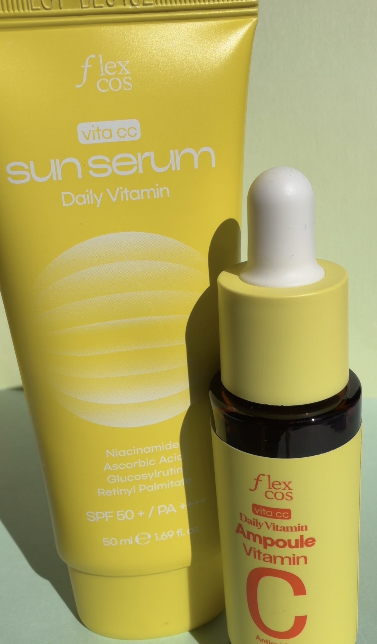 Vota CC Daily Vitamin Sun serum/flexcos/日焼け止めローションを使ったクチコミ（1枚目）