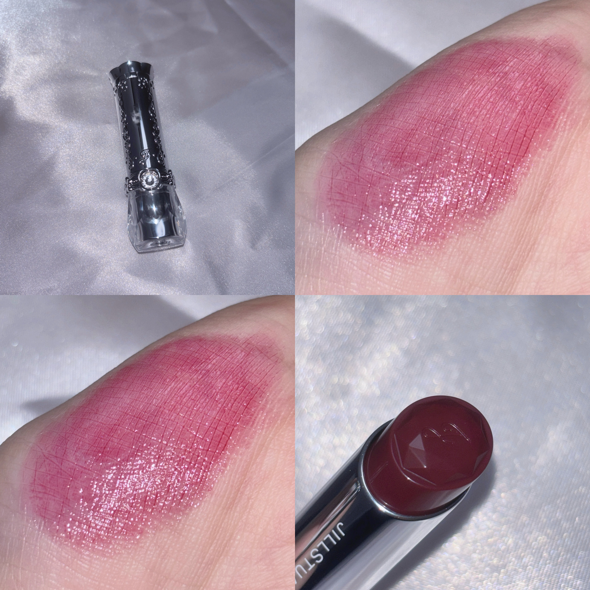 ジルスチュアート　リップブロッサム グロウ 07 ranunculus nocturne/JILL STUART/口紅を使ったクチコミ（2枚目）