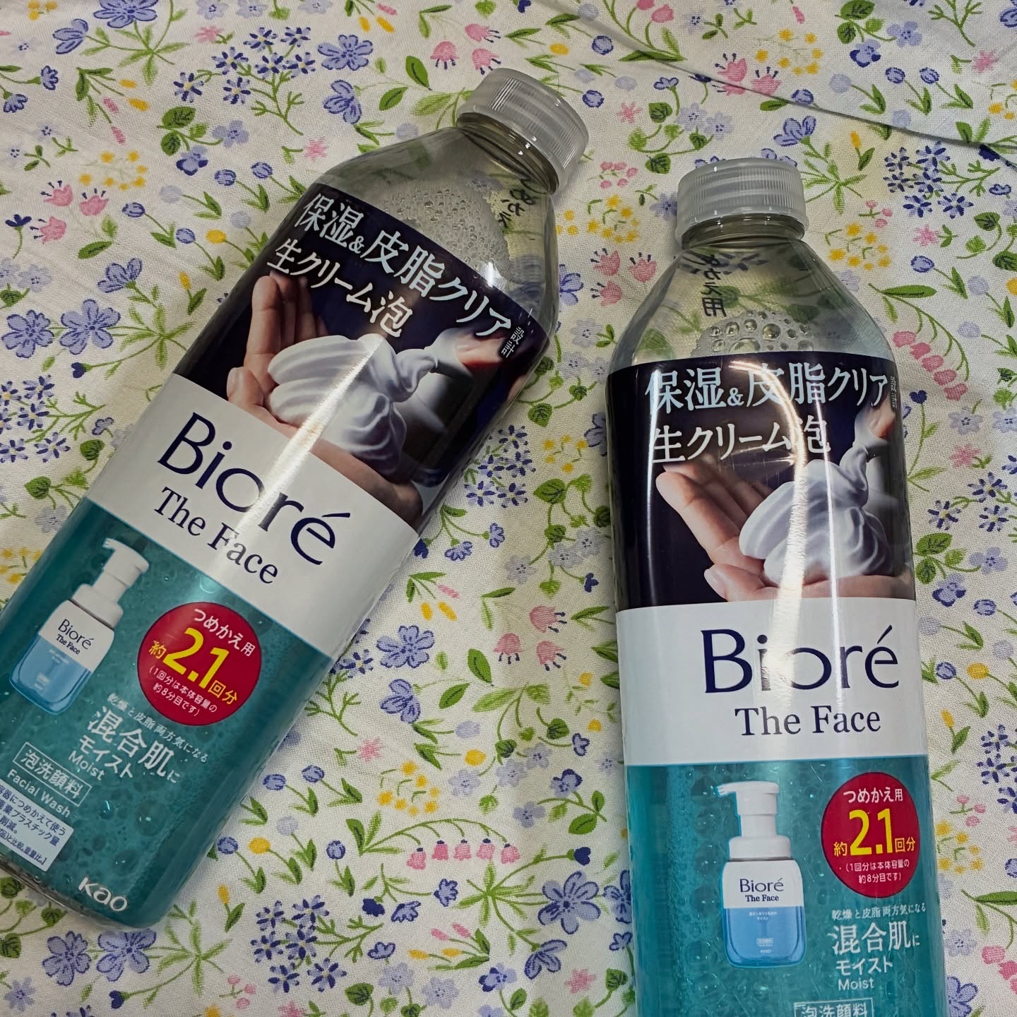 ビオレ ザフェイス 泡洗顔料 モイスト つめかえ用(340ml)/ビオレ/泡洗顔を使ったクチコミ（1枚目）