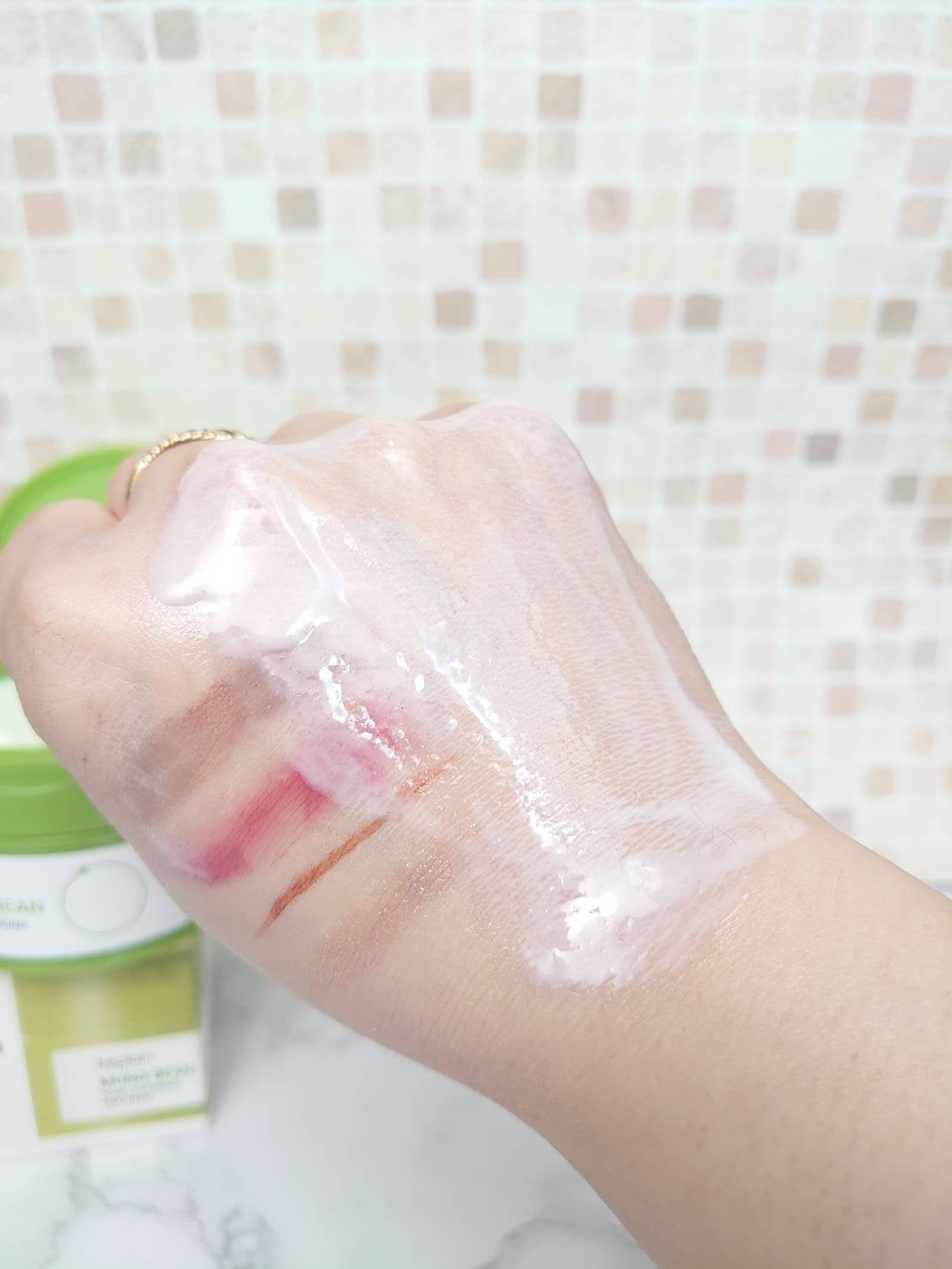 緑豆毛穴クレンジングミルクバーム/beplain/クレンジングバームを使ったクチコミ(6枚目)