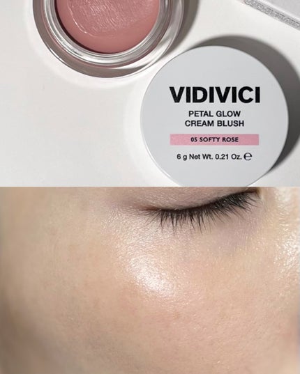 ペタルグロウクリームチーク/VIDIVICI/ジェル・クリームチークを使ったクチコミ(4枚目)