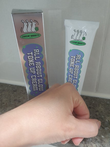 オールアバウトグロウトーンアップクリーム/CHASIN'RABBITS/化粧下地を使ったクチコミ(3枚目)