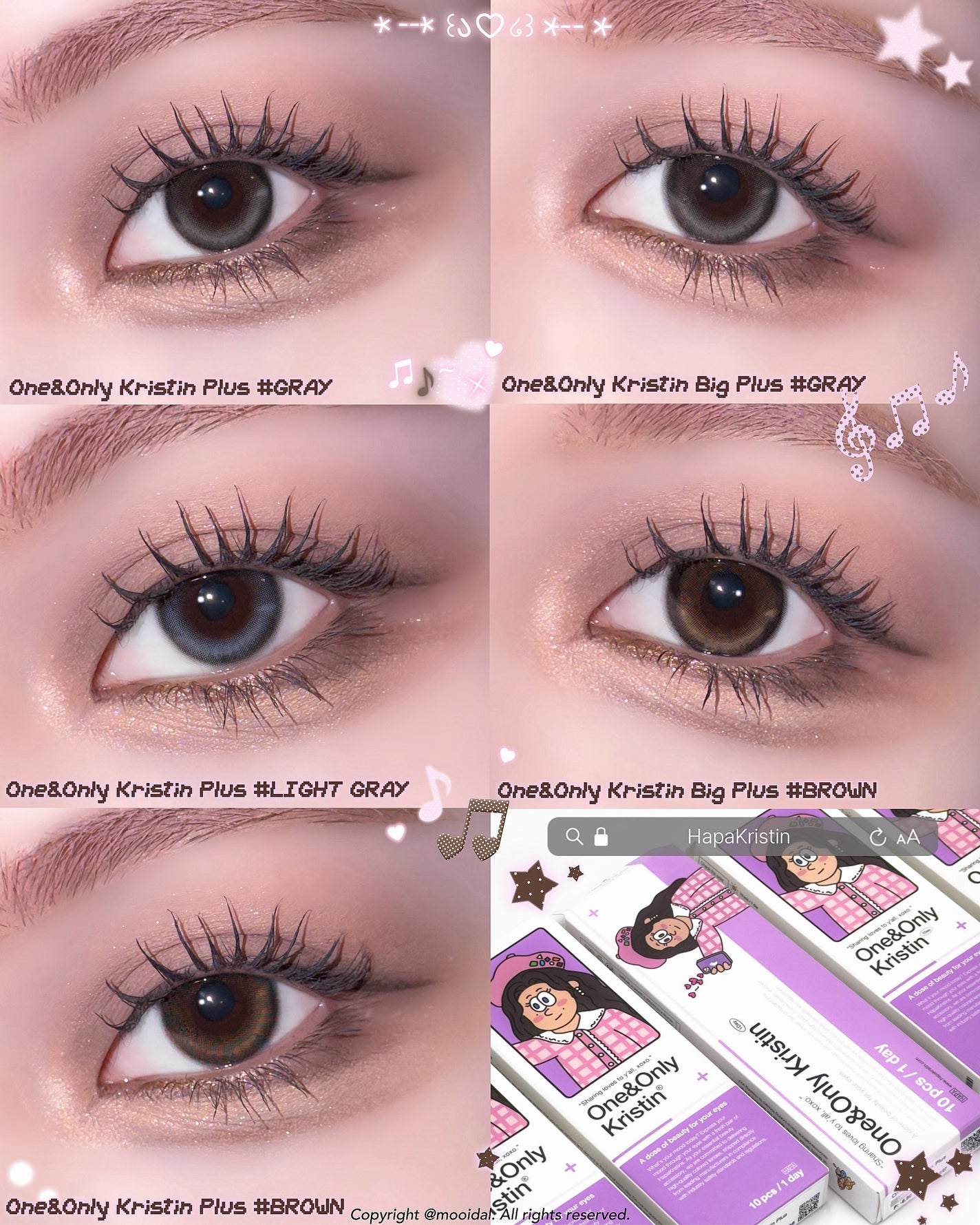 One&Only Kristin Plus/Hapa kristin/カラーコンタクトレンズを使ったクチコミ(1枚目)