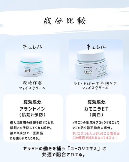 とまと村長@化粧品研究者 on LIPS 「キュレルの人気クリーム比較!容器が同じ形だけど、メイン成分が異..」(5枚目)