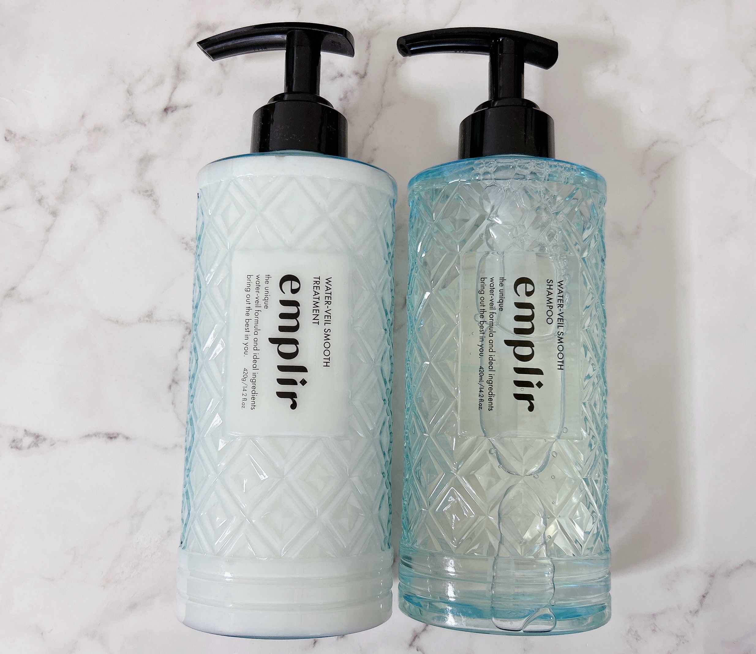 ウォーターベール スムース シャンプー／トリートメント/emplir/市販シャンプーを使ったクチコミ（3枚目）