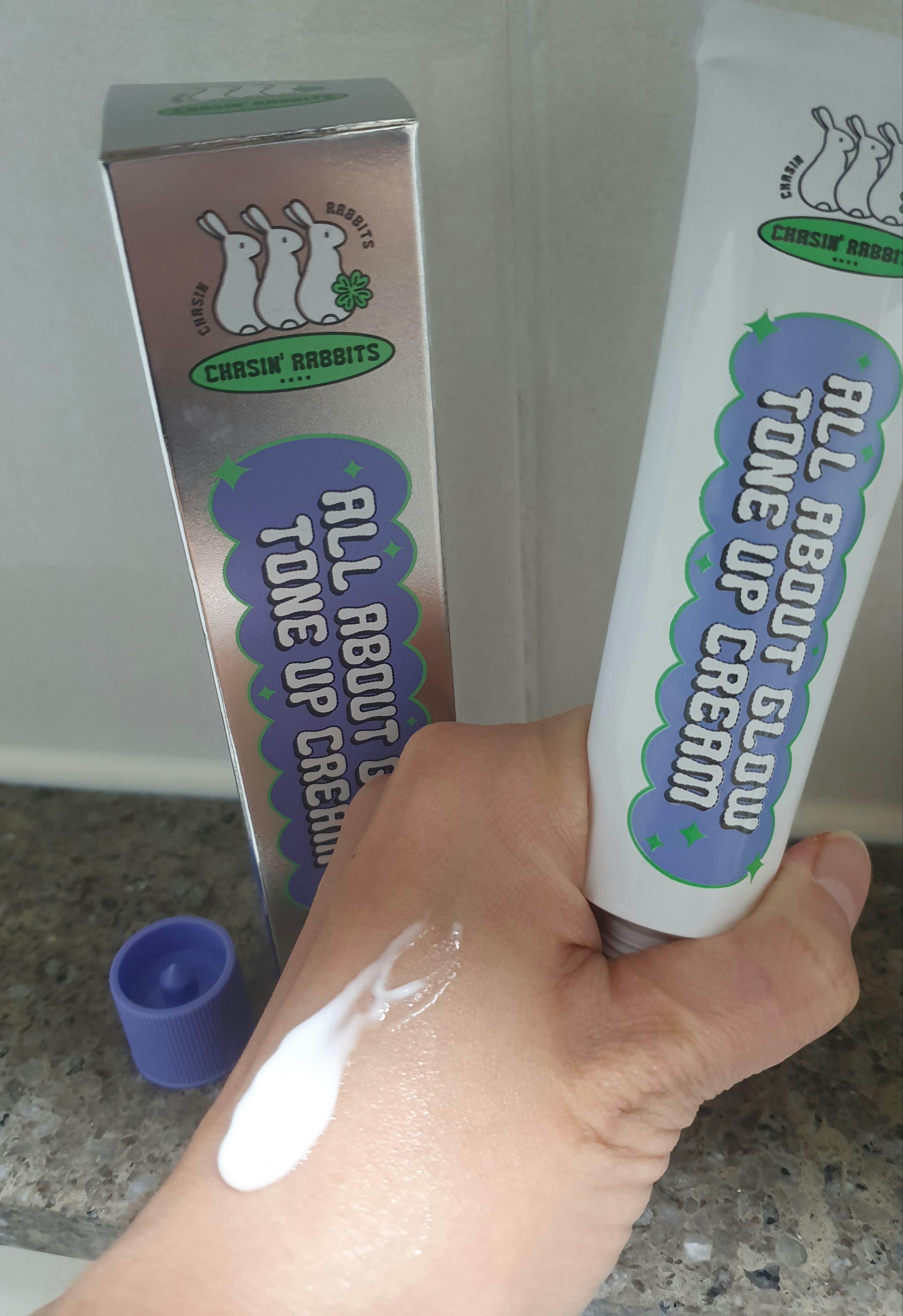 オールアバウトグロウトーンアップクリーム/CHASIN'RABBITS/化粧下地を使ったクチコミ（2枚目）