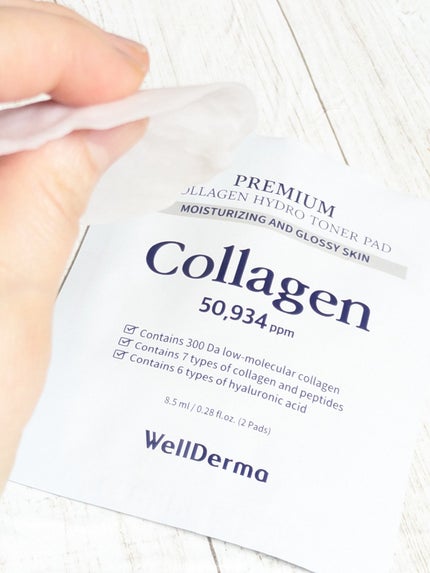 コラーゲンハイドロ トナーパッド/WellDerma/トナーパッドを使ったクチコミ(2枚目)