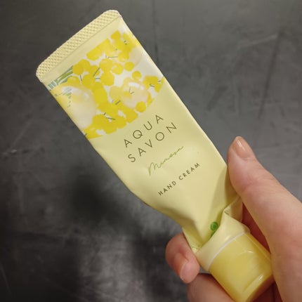 アクア シャボン ハンドクリーム ミモザの香り /アクアシャボン/ハンドクリームを使ったクチコミ(1枚目)