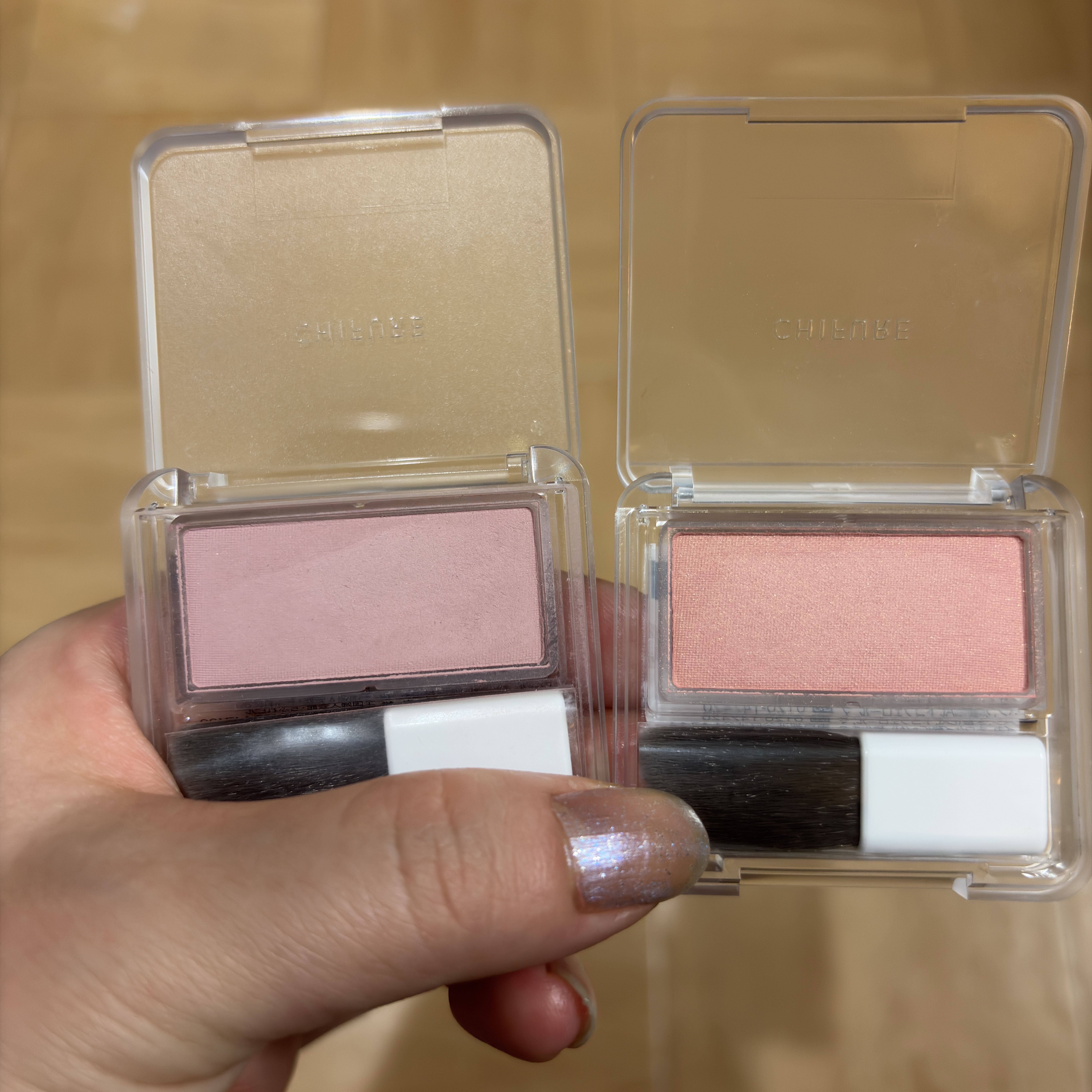 パウダー チーク　ニュアンスカラー/ちふれ/パウダーチークを使ったクチコミ（1枚目）