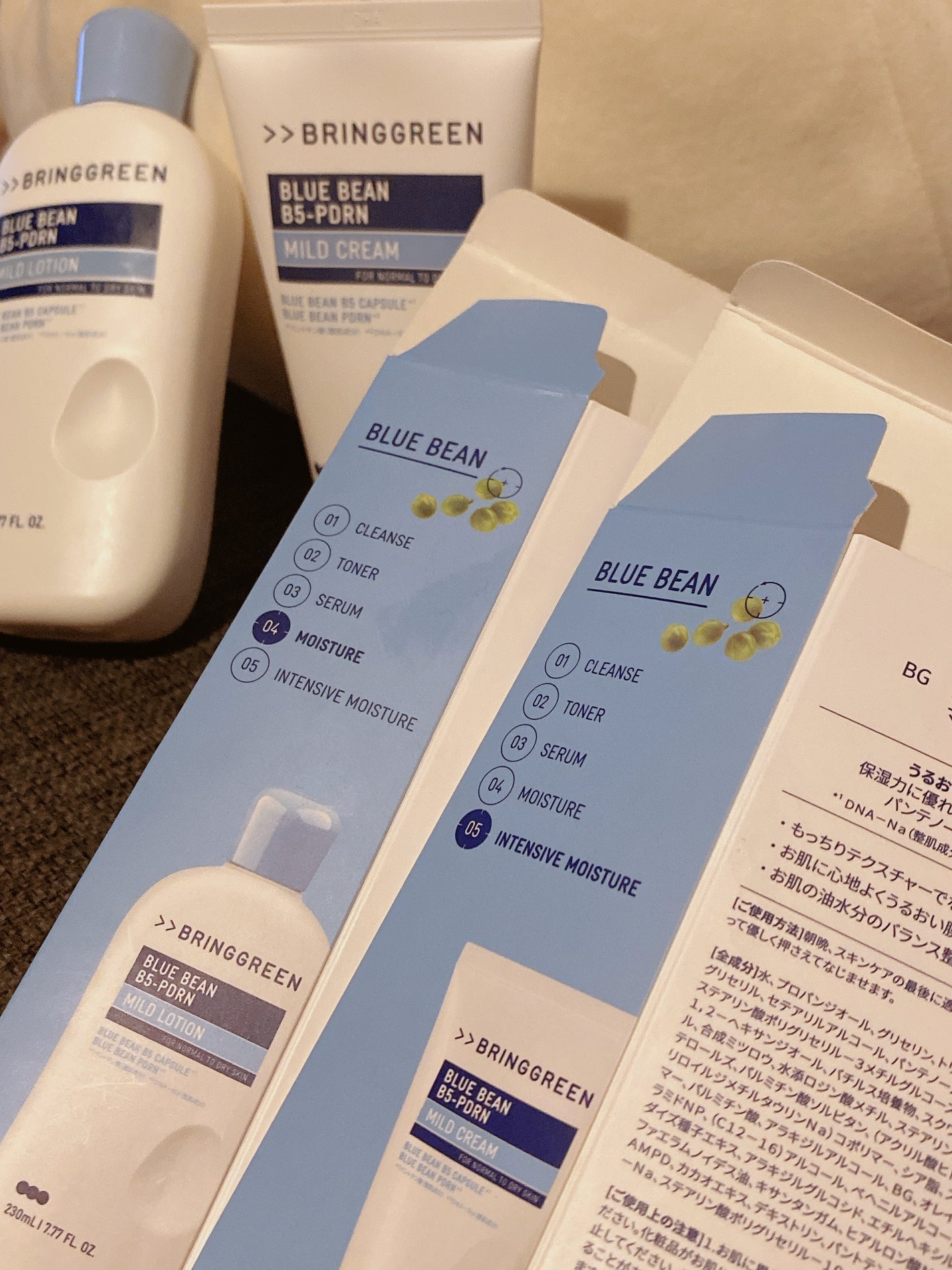 ãã«ãŒããŒã³B5-PDRNâ¢ãã€ã«ãããŒã·ã§ã³/BRING GREEN/乳液ã䜿ã£ãã¯ãã³ãïŒ4æç®ïŒ