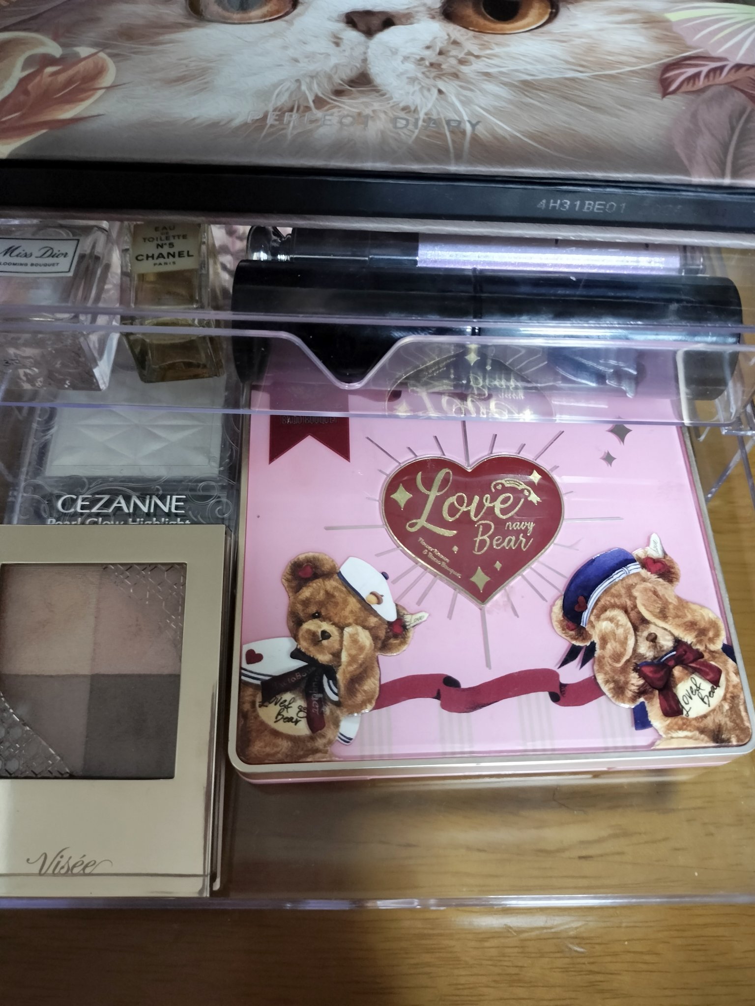 3段式クリアーケース/DAISO/その他化粧小物を使ったクチコミ（2枚目）