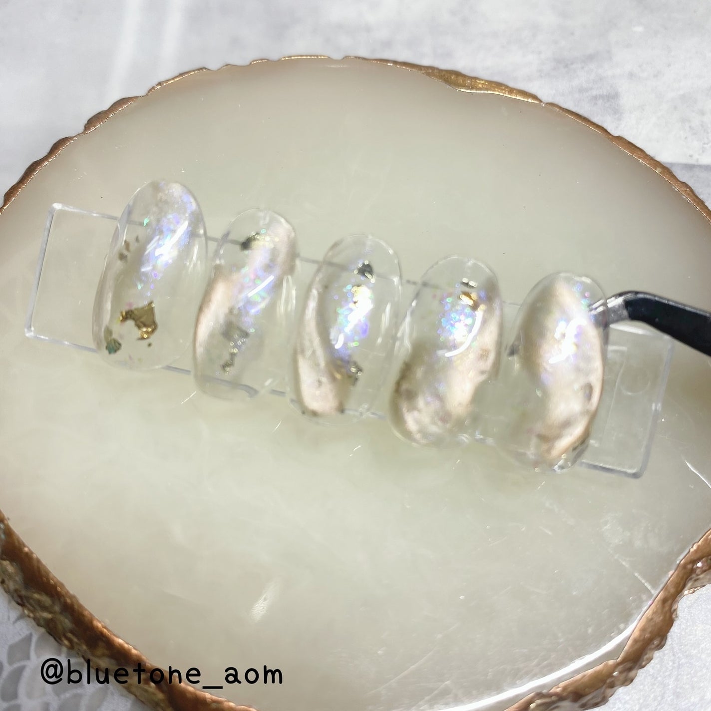 ネイルホイル/セリア/ネイルシールを使ったクチコミ(3枚目)