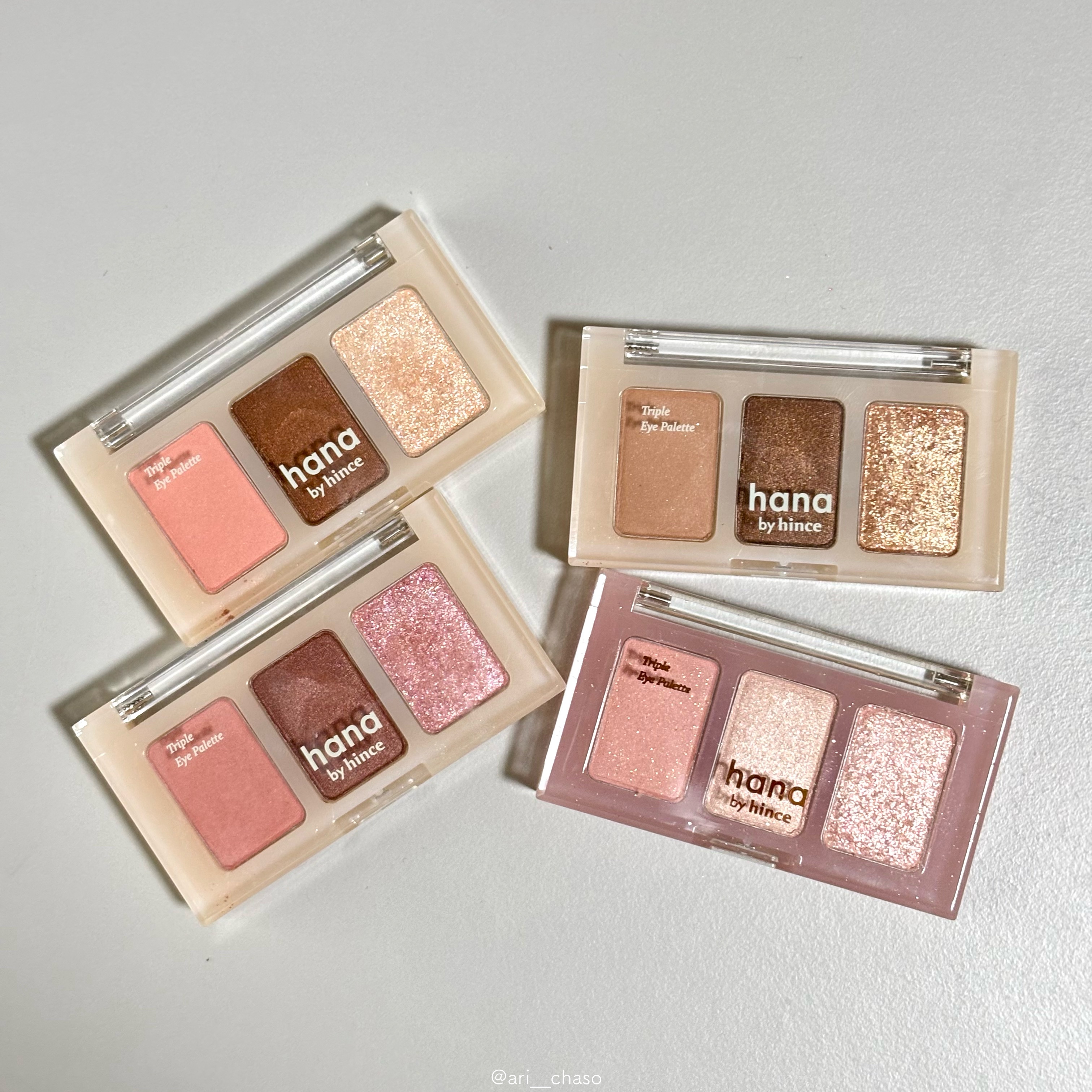 トリプルアイパレット/hana by hince/アイシャドウパレットを使ったクチコミ（3枚目）