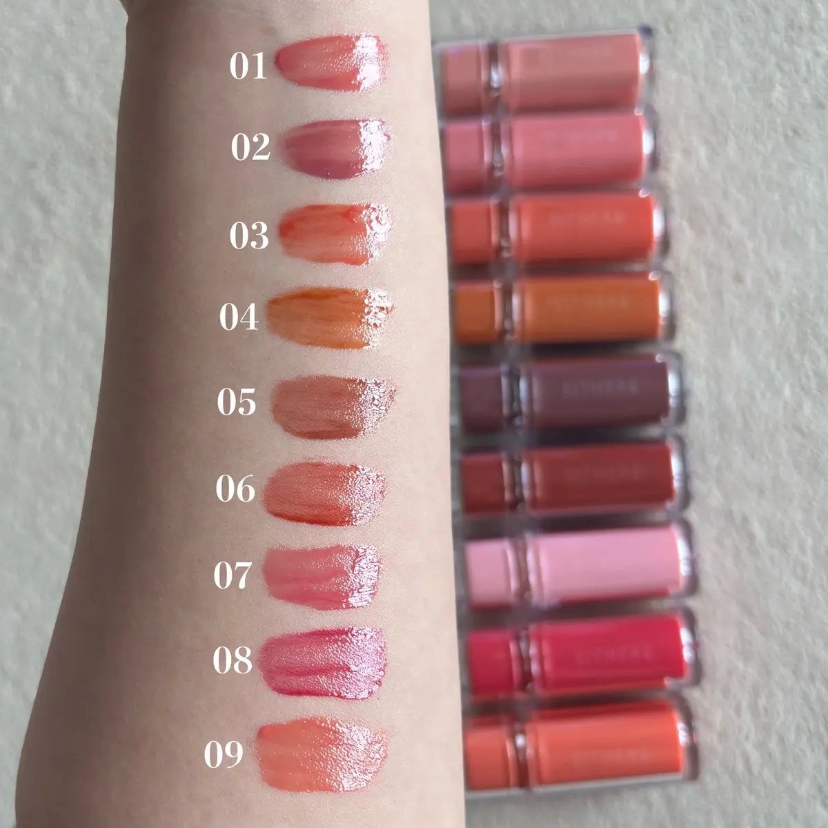 Dewy Syrup Tint/EITHER&/口紅を使ったクチコミ(2枚目)